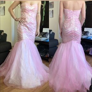 Pink prom dress
